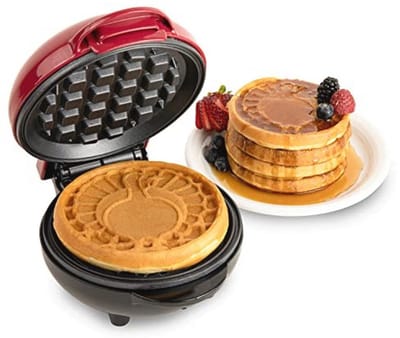 Persoonlijke Elektrische Wafelmachine voor Wafels, Franse Toast en Hashbrowns - 12,7 cm Kookoppervlak