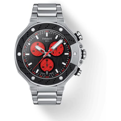 Tissot Roestvrij Staal zwart Wijzerplaat Heren Modehorloge T141.417.11.051.00 zwart