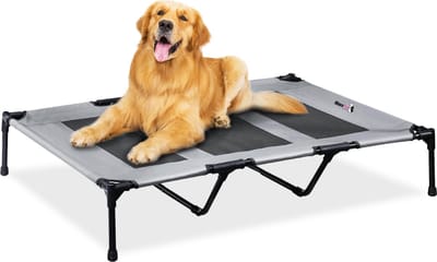 MaxxPet Hondenstretcher - Opvouwbaar Hondenbed - Verkoelend Honden ligbed - Honden hangmat draagbaar - 122x91x23cm - Grijs