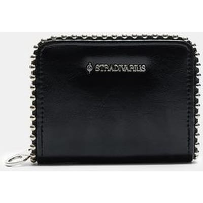 Stradivarius Compacte kaarthouder met kralendetails  Zwart OS
