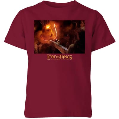 Lord Of The Rings You Shall Not Pass Kids' T-Shirt - Burgundy - 98/104 (3-4 jaar)