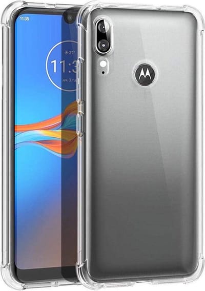 Hoesje Geschikt voor: Motorola Moto E6s / E6 Plus - Anti Shock Silicone Bumper - Transparant