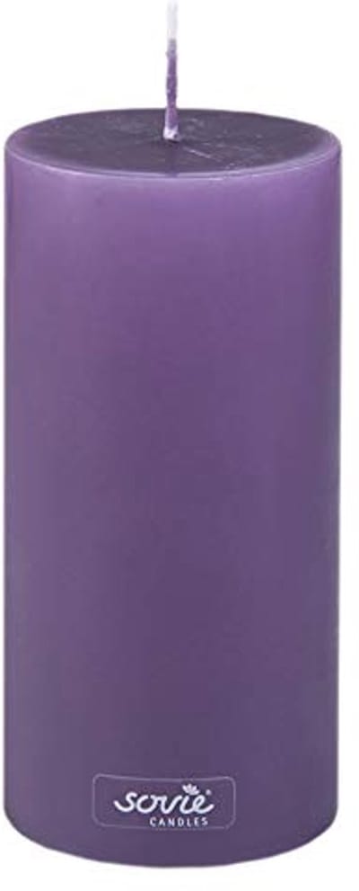 Stompkaarsen in Aubergine | 1 Platte Kop Kaars (Ø70mm x 150mm)