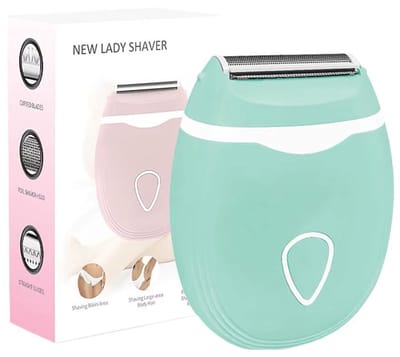 One-Blade Ladyshaver - Krachtige Dames Scheerapparaat - Exclusief 2x AAA-Batterijen - Compact en Lichtgewicht - Perfecte Haarverzorging - Kleur: Groen