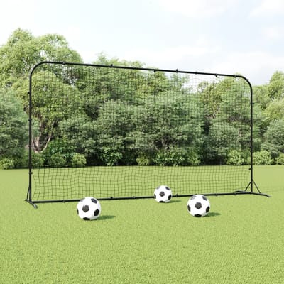 vidaXL - Voetbal - rebounder - 366x90x183 - cm - HDPE - zwart