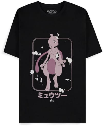 Pokémon - Mewtwo Heren T-shirt - S - Zwart