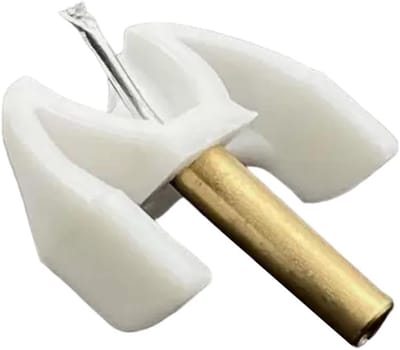 Naaldupgrade - Vervangende Stylus - Verbeterde Geluidsweergave - Verminderde Plaat Slijtage - 2x2 cm - Zwart