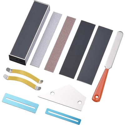 muslady Gitaar Reparatie Onderhoud Gereedschap Kit Inclusief Gitaar Frets Bestand + Nivelleerliniaal + 15CM veelkleurig