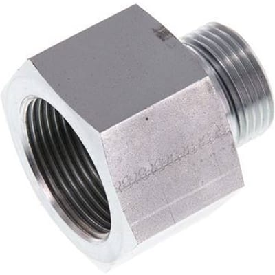G 1'' x G 1 1/4'' M/F Verzinkt Stalen Neusstuk 400 Bar - Hydrauliek - FL2S-MF-EZE-100G-114G