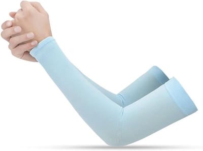 Armhoezen - Zonwering Handen - Buiten Sporten - UV Bescherming - Elastisch - Zwart