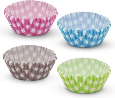 Muffin Bakvormen / Muffinvorm Cupcake Papier Vormpjes - 100 Stuks - Gekleurd / Geblokt