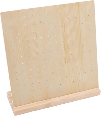 Houten Sieradenbord - Oorbel Display - Sieraden Presenteren - Ruim Design - 66 Paar - Houtkleur