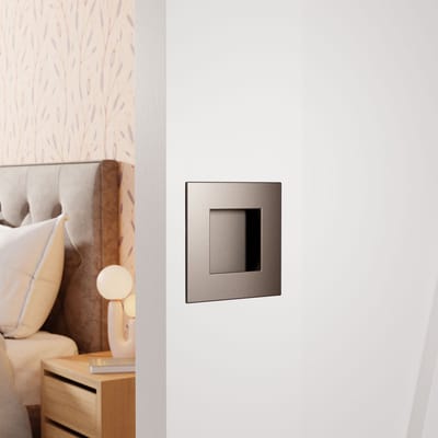Schuifdeurkom - Mocca blend - RVS - GPF - GPF0714.A3F mocca blend 90x90mm