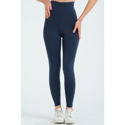 JUSTEVER High Waist Slimming Laser Cut Sports Petrol Dameslegging - Active