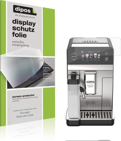 dipos – 2x Matte Beschermfolie geschikt voor DeLonghi Eletta Ultra 2026 | Krasbestendige & antireflecterende Screenprotector Ultra-Thin