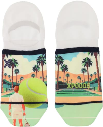 XPOOOS - Wimbledon Heren Footies - 1-Pack - Maat 39/42