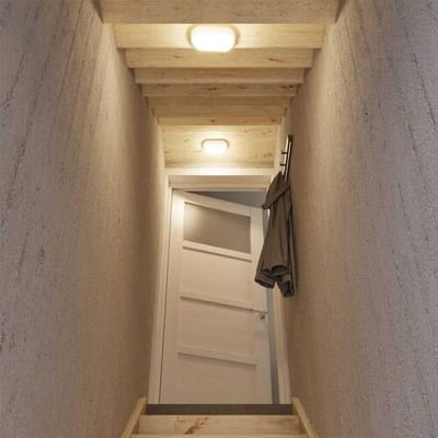 HOFTRONIC C-Series - LED Plafondlamp zwart ovaal - Wandlamp - Scheepslamp - IP54 - 18 Watt 1830lm - 4000K neutraal wit - voor binnen en buiten