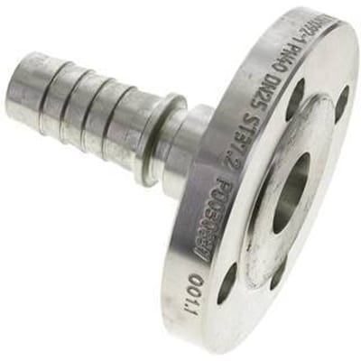 25x40 mm Verzinkt Stalen Slangpilaar met Flens PN 10/16/25/40 DIN EN 14423 / DIN 2826