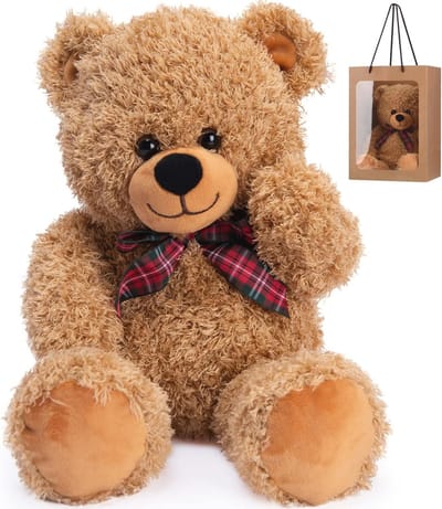 Pluche Teddybeer Speelgoed Knuffel voor Jongens en Meisjes - 45 cm Lichtbruin Verjaardagscadeau