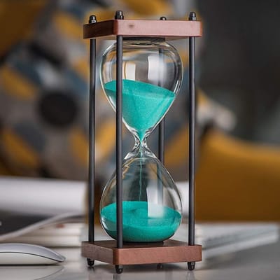 Zandloper 30 Minuten in Groen - Tijdklok voor Spel en Decoratie