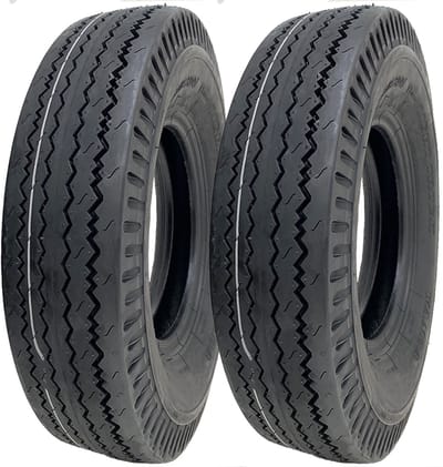5.00-10 Aanhangwagenbanden, 4-laags, voor hoge snelheden, met E-keur, goedgekeurd voor de openbare weg, 355 kg, 72 N (set van 2)