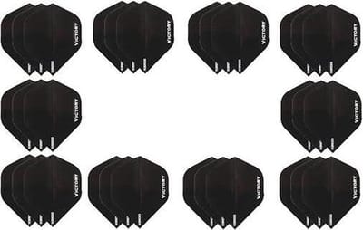10 sets (30 stuks) Super Sterke Zwarte Poly XS100 - flights - dartflights - Cadeau