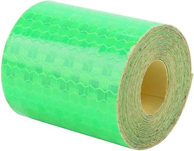 Reflecterende Tape voor Veiligheid, Hoge Hechting, Felgekleurige Waarschuwingsstrip voor Trailers, Auto's en Fietsen (Groen)