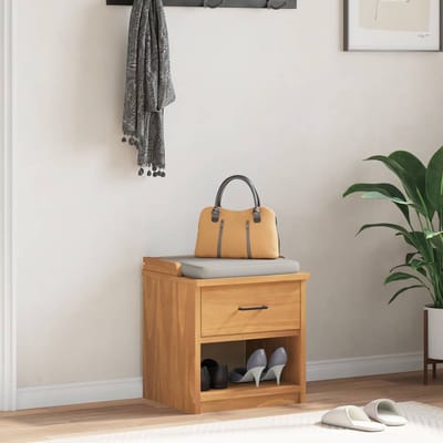 vidaXL - Gangbankje - SANDNES - 45x40x50 - cm - massief - grenenhout