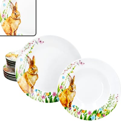 MamboCat 12-delig servies OSTERFREUDE porselein voor 6 personen