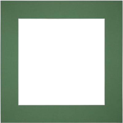Passe-Partout Fotomaat 15x15 cm - Lijstmaat 30x30 cm - Groen Bos - Museumkarton - Fotolijst niet inbegrepen