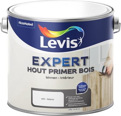Levis - Expert Hout Primer Binnen - Wit - 2,5 L