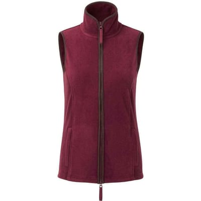 Premier Dames/dames Artisan Fleece Gilet (Bourgogne/Bruin)