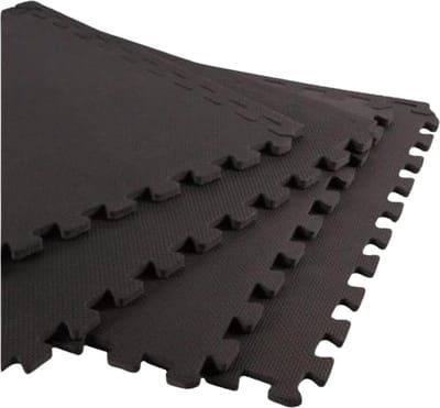 Tatami Mat - Mat Zwart - Toorx Fitness - 122 x 122 x 1.2 cm - 1,48 m2 per pakket