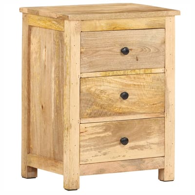 vidaXL - Nachtkastje - 45x35x60 - cm - massief - mangohout