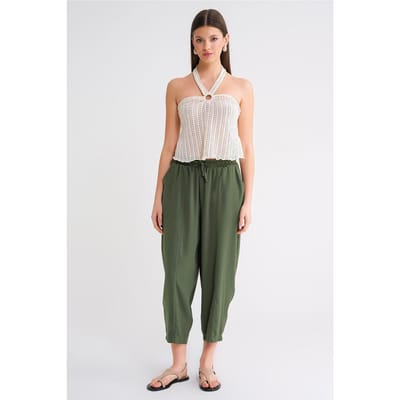 Salwar Fit Trekbroek met Touwtjes