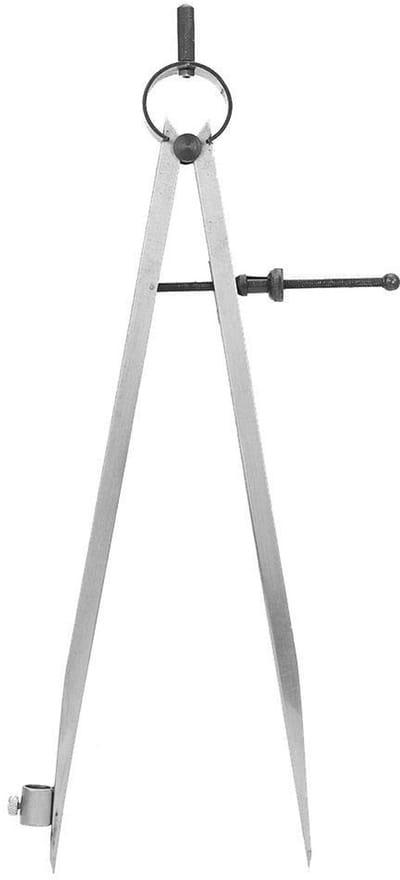 Dailygoods - Lichtgewicht Carbon stalen Wing Divider - Geometrie Compasses - 300mm - Precisie en Duurzaamheid - Voor School en Professioneel Gebruik -...