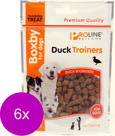 Proline Boxby Duck Trainers - Hondensnacks - 6 x Eend 100 g