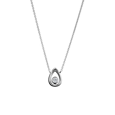 Orphelia 'Ellie' Dames 925 Sterling Zilveren Set: Ketting + Oorbellen - Zilver SET-7485