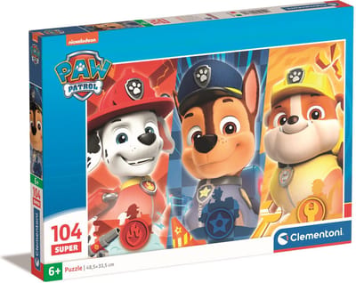 Clementoni Jigsaw Puzzle Super Color PAW Patrol Close Up 104 pcs. 2D Puzzels