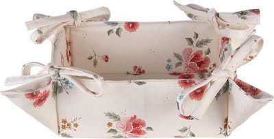 Clayre & Eef Broodmand 35x35x8 cm Beige Katoen Rozen