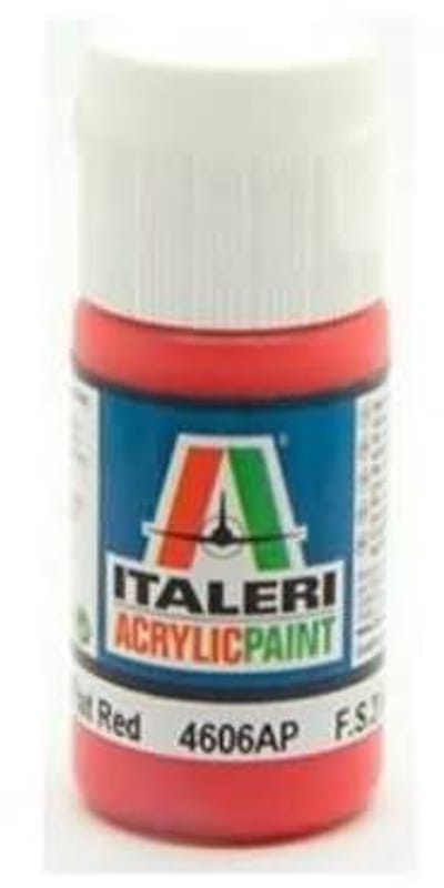Italeri 4606ap - Flat Red - Modelbouwverf Acryl