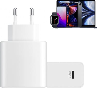 45w Super Fast Power Adapter - Usb C oplader - Usb C adapter - Super Fast Charger - 45w usb C stekker