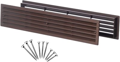 Ventilatierooster 450x92mm - Deurrooster voor Passieve Ventilatie - Kunststof ABS