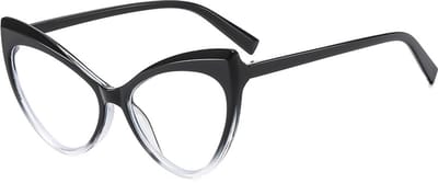 Cat's Eye Blue Light Blocking Bril - Retro Dames Blue Light Bril TV Game Frame - Zwart Gradiënt