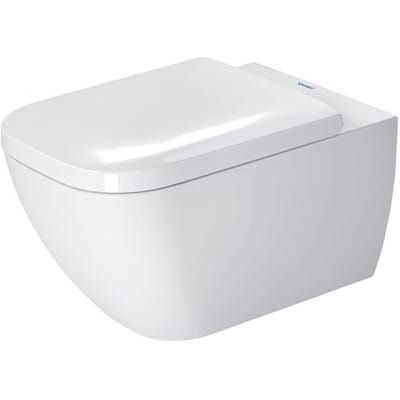 Duravit HappyD 2 wandcloset diepspoel spoelrandloos met verdekte bevestiging 36.5x54cm met wondergliss wit