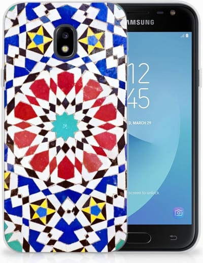Samsung Galaxy J3 2017 TPU Siliconen Hoesje Mozaïek
