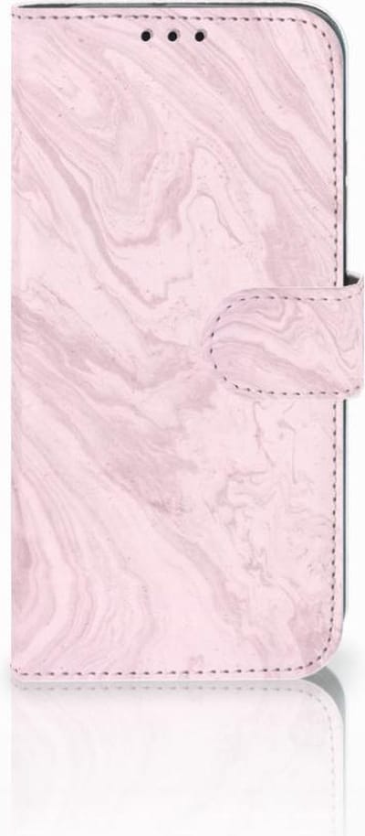 Honor 10 Lite Bookcase Marble Pink - Origineel Cadeau Vriendin