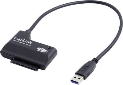 LogiLink USB 3.2 Gen 1 (USB 3.0) Adapter [1x SATA-combi-bus 15+7-polig - 1x USB 3.2 Gen 1 stekker A (USB 3.0)] AU0013