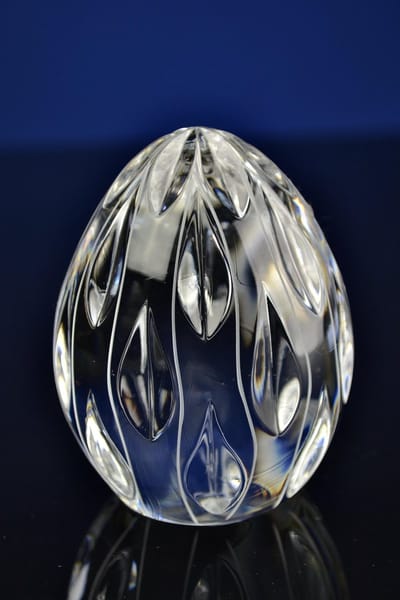 Luxe Kristallen Ei Ornament – Facet Geslepen en Elegant Design