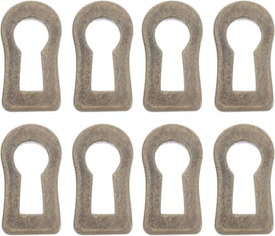 Set van 10 Decoratieve Sleutelgat Covers voor Meubels, Bescherming voor Lades en Kasten, Vintage Hardware en Inlegstukken